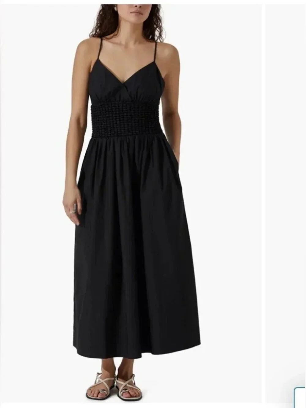 ASTR The Label Popcorn Waist Midi Dress - NEW - Picture 5 of 7